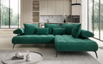 Lade das Bild in den Galerie-Viewer, Elegantes Designer L-Sofa Sydney: Elektrische Schlaffunktion, Samtbezug, Großzügiger Stauraum
