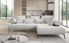 Luxuriöses Designer L-Sofa Sydney Bouclé mit Elektrischer Relaxfunktion & Stauraum