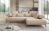 Luxuriöses Designer L-Sofa Sydney Bouclé mit Elektrischer Relaxfunktion & Stauraum