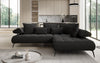 Luxuriöses Designer L-Sofa Sydney Bouclé mit Elektrischer Relaxfunktion & Stauraum