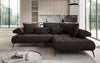 Luxuriöses Designer L-Sofa Sydney Bouclé mit Elektrischer Relaxfunktion & Stauraum