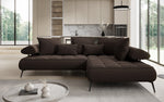 Lade das Bild in den Galerie-Viewer, Luxuriöses Designer L-Sofa Sydney Bouclé mit Elektrischer Relaxfunktion &amp; Stauraum
