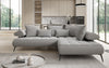 Luxuriöses Designer L-Sofa Sydney Bouclé mit Elektrischer Relaxfunktion & Stauraum