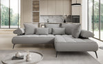 Lade das Bild in den Galerie-Viewer, Luxuriöses Designer L-Sofa Sydney Bouclé mit Elektrischer Relaxfunktion &amp; Stauraum
