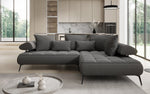 Lade das Bild in den Galerie-Viewer, Luxuriöses Designer L-Sofa Sydney Bouclé mit Elektrischer Relaxfunktion &amp; Stauraum
