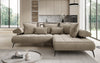 Elegantes Designer L-Sofa Sydney: Elektrische Schlaffunktion, Samtbezug, Großzügiger Stauraum
