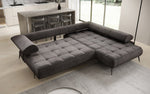 Lade das Bild in den Galerie-Viewer, Elegantes Designer L-Sofa Sydney: Elektrische Schlaffunktion, Samtbezug, Großzügiger Stauraum
