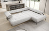 Luxuriöses Designer L-Sofa Sydney Bouclé mit Elektrischer Relaxfunktion & Stauraum