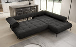 Lade das Bild in den Galerie-Viewer, Luxuriöses Designer L-Sofa Sydney Bouclé mit Elektrischer Relaxfunktion &amp; Stauraum
