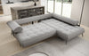Luxuriöses Designer L-Sofa Sydney Bouclé mit Elektrischer Relaxfunktion & Stauraum