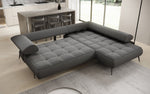 Lade das Bild in den Galerie-Viewer, Luxuriöses Designer L-Sofa Sydney Bouclé mit Elektrischer Relaxfunktion &amp; Stauraum
