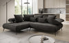 Elegantes Designer L-Sofa Sydney: Elektrische Schlaffunktion, Samtbezug, Großzügiger Stauraum