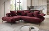 Elegantes Designer L-Sofa Sydney: Elektrische Schlaffunktion, Samtbezug, Großzügiger Stauraum