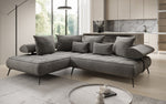 Lade das Bild in den Galerie-Viewer, Elegantes Designer L-Sofa Sydney: Elektrische Schlaffunktion, Samtbezug, Großzügiger Stauraum
