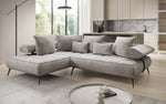 Lade das Bild in den Galerie-Viewer, Elegantes Designer L-Sofa Sydney: Elektrische Schlaffunktion, Samtbezug, Großzügiger Stauraum
