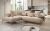 Luxuriöses Designer L-Sofa Sydney Bouclé mit Elektrischer Relaxfunktion & Stauraum