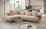 Lade das Bild in den Galerie-Viewer, Luxuriöses Designer L-Sofa Sydney Bouclé mit Elektrischer Relaxfunktion &amp; Stauraum
