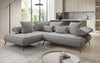 Luxuriöses Designer L-Sofa Sydney Bouclé mit Elektrischer Relaxfunktion & Stauraum