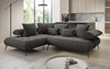 Luxuriöses Designer L-Sofa Sydney Bouclé mit Elektrischer Relaxfunktion & Stauraum