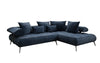 Elegantes Designer L-Sofa Sydney: Elektrische Schlaffunktion, Samtbezug, Großzügiger Stauraum