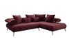 Elegantes Designer L-Sofa Sydney: Elektrische Schlaffunktion, Samtbezug, Großzügiger Stauraum