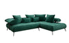 Elegantes Designer L-Sofa Sydney: Elektrische Schlaffunktion, Samtbezug, Großzügiger Stauraum