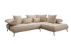 Luxuriöses Designer L-Sofa Sydney Bouclé mit Elektrischer Relaxfunktion & Stauraum