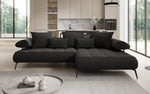 Lade das Bild in den Galerie-Viewer, Luxus U-Sofa Sydney L mit elektrischer Schlaffunktion und Bouclé-Stoff
