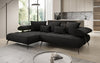 Luxus U-Sofa Sydney L mit elektrischer Schlaffunktion und Bouclé-Stoff
