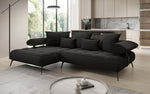 Lade das Bild in den Galerie-Viewer, Luxus U-Sofa Sydney L mit elektrischer Schlaffunktion und Bouclé-Stoff

