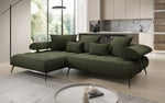 Lade das Bild in den Galerie-Viewer, Luxus U-Sofa Sydney L mit elektrischer Schlaffunktion und Bouclé-Stoff

