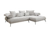 Luxus U-Sofa Sydney L mit elektrischer Schlaffunktion und Bouclé-Stoff