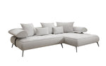 Lade das Bild in den Galerie-Viewer, Luxus U-Sofa Sydney L mit elektrischer Schlaffunktion und Bouclé-Stoff
