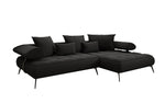 Lade das Bild in den Galerie-Viewer, Luxus U-Sofa Sydney L mit elektrischer Schlaffunktion und Bouclé-Stoff

