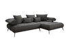 Luxus U-Sofa Sydney L mit elektrischer Schlaffunktion und Bouclé-Stoff