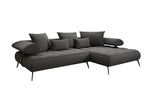 Lade das Bild in den Galerie-Viewer, Luxus U-Sofa Sydney L mit elektrischer Schlaffunktion und Bouclé-Stoff
