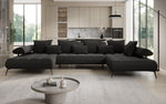 Lade das Bild in den Galerie-Viewer, Luxuriöses Designer U-Sofa Sydney Bouclé – Elektrische Schlaffunktion, Stauraum, Höchster Komfort
