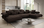 Lade das Bild in den Galerie-Viewer, Luxuriöses Designer U-Sofa Sydney Bouclé – Elektrische Schlaffunktion, Stauraum, Höchster Komfort

