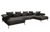 Luxuriöses Sydney U-Sofa aus Samt mit Elektrischer Schlaffunktion & Stauraum