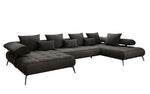 Lade das Bild in den Galerie-Viewer, Luxuriöses Sydney U-Sofa aus Samt mit Elektrischer Schlaffunktion &amp; Stauraum

