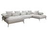 Luxuriöses Designer U-Sofa Sydney Bouclé – Elektrische Schlaffunktion, Stauraum, Höchster Komfort