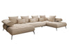 Luxuriöses Designer U-Sofa Sydney Bouclé – Elektrische Schlaffunktion, Stauraum, Höchster Komfort