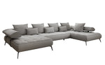 Lade das Bild in den Galerie-Viewer, Luxuriöses Designer U-Sofa Sydney Bouclé – Elektrische Schlaffunktion, Stauraum, Höchster Komfort
