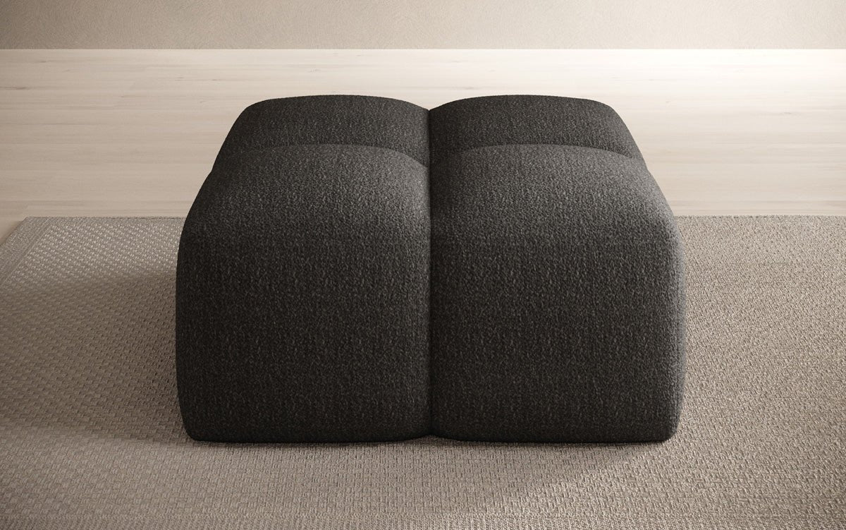 Luxuriöser Bouclé Beistellhocker Celly: Modern, Gemütlich, Vielseitig für Ihr Zuhause