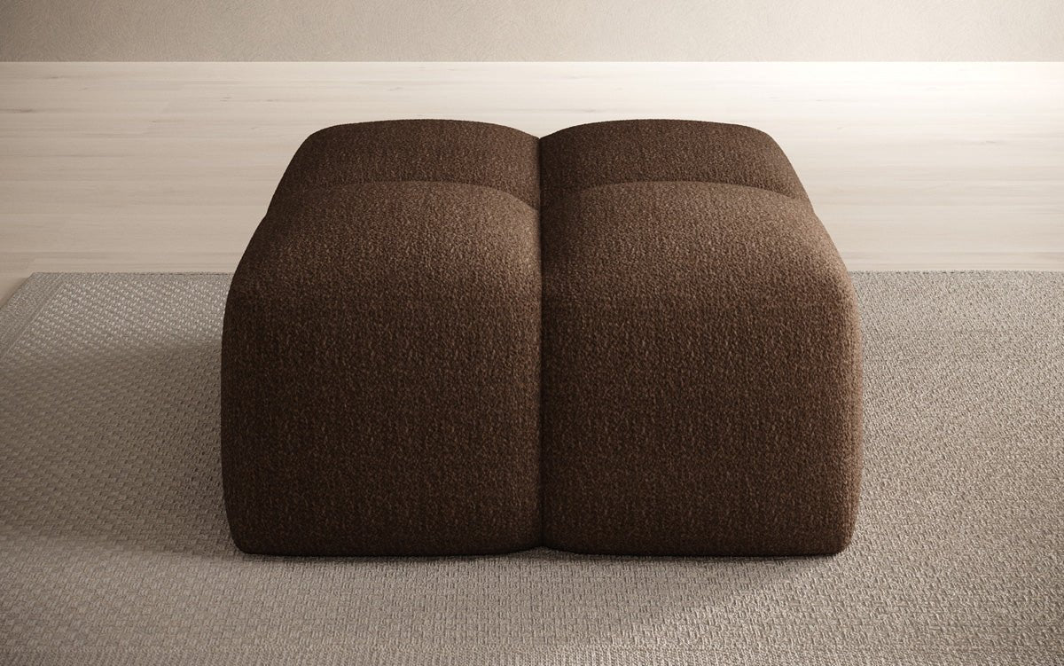 Luxuriöser Bouclé Beistellhocker Celly: Modern, Gemütlich, Vielseitig für Ihr Zuhause