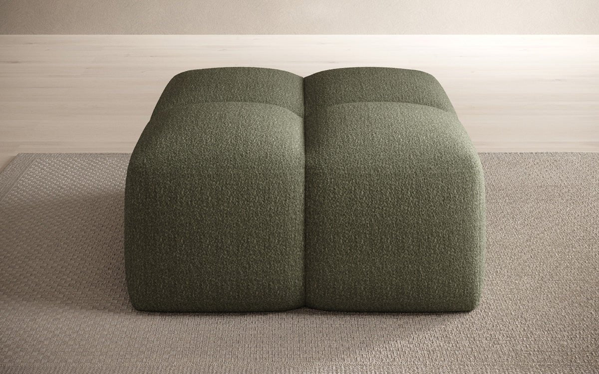 Luxuriöser Bouclé Beistellhocker Celly: Modern, Gemütlich, Vielseitig für Ihr Zuhause