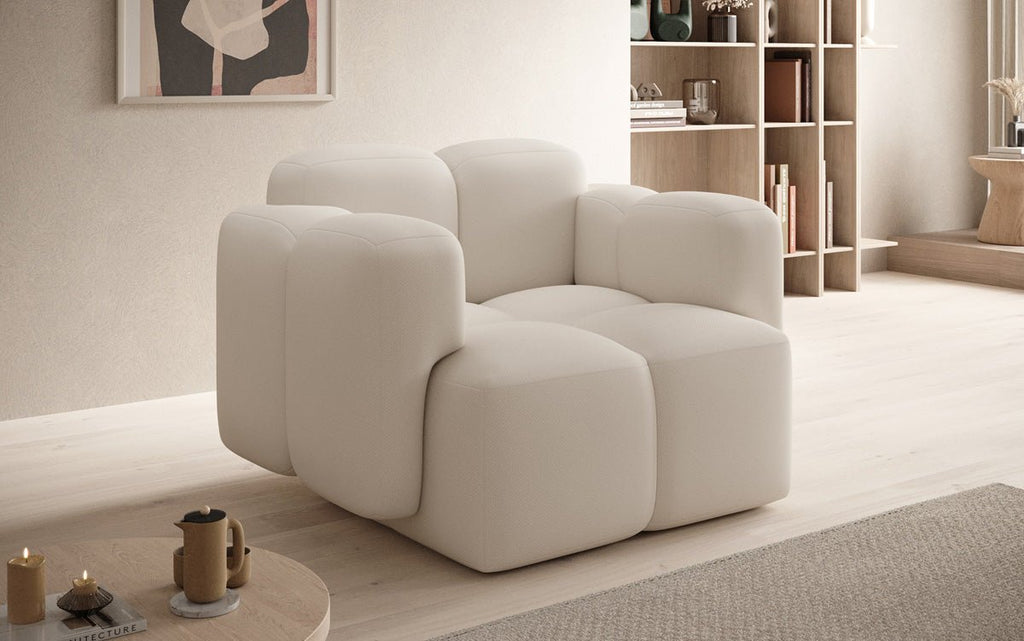 Luxuriöser Designer Sessel Celly: Modernes Stoff-Sofa für Ihr stilvolles Zuhause