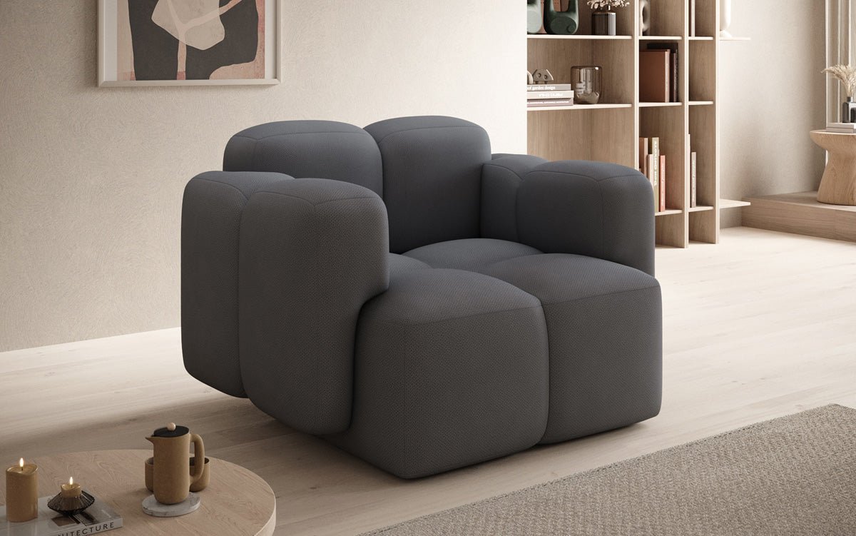 Luxuriöser Designer Sessel Celly: Modernes Stoff-Sofa für Ihr stilvolles Zuhause