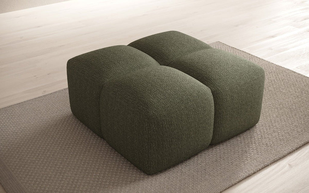 Luxuriöser Bouclé Beistellhocker Celly: Modern, Gemütlich, Vielseitig für Ihr Zuhause