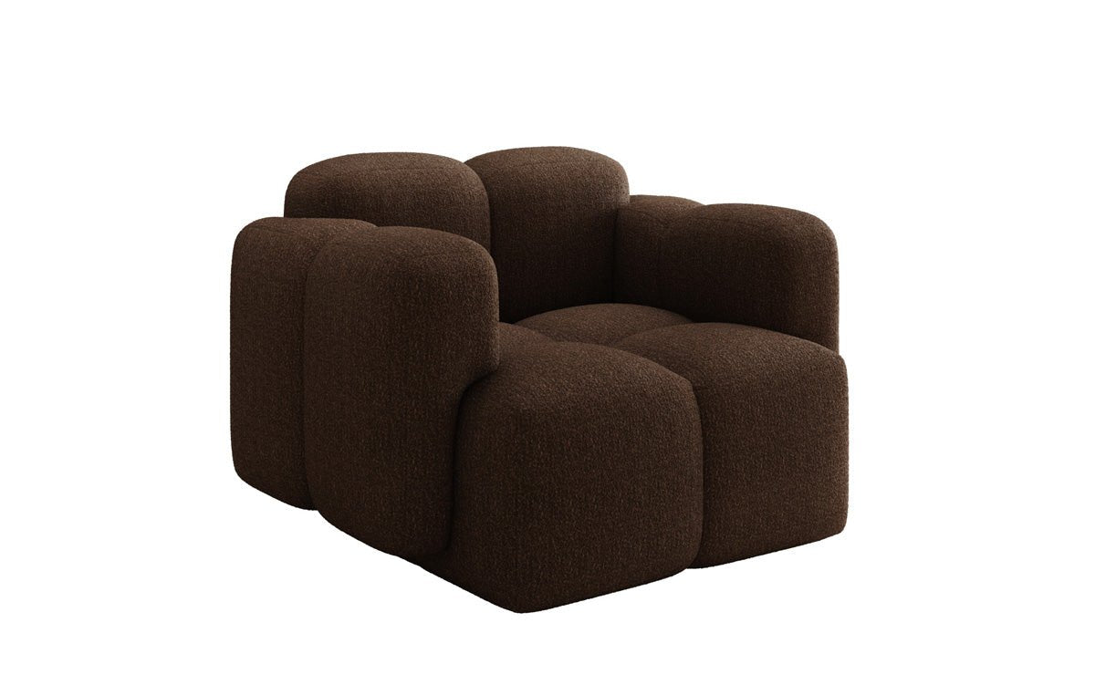 Exklusiver Designer Bouclé Sessel Celly – Stilvoller, Komfortabler Armlehnstuhl
